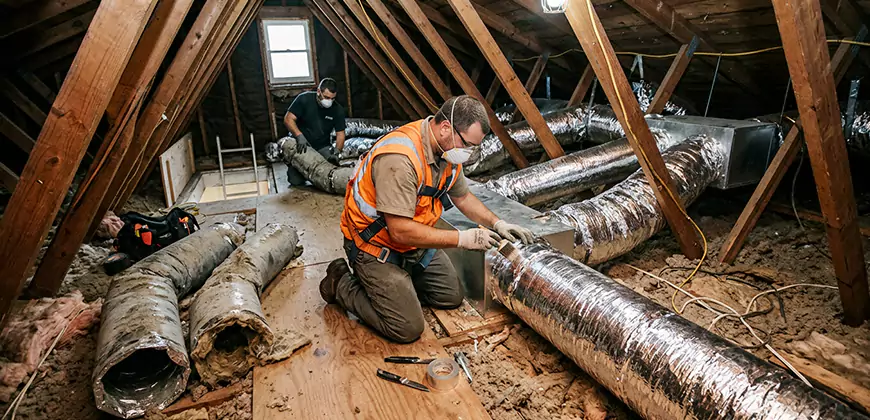 AC Duct Replacement in Newtonville