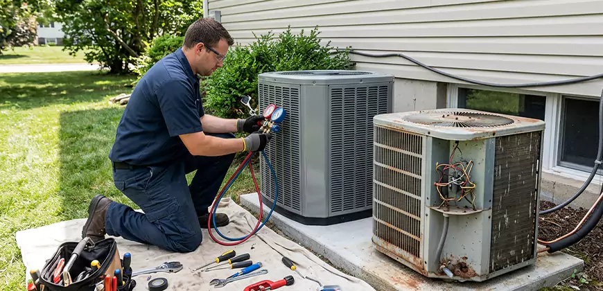 Seasonal AC Checkup in Newtonville