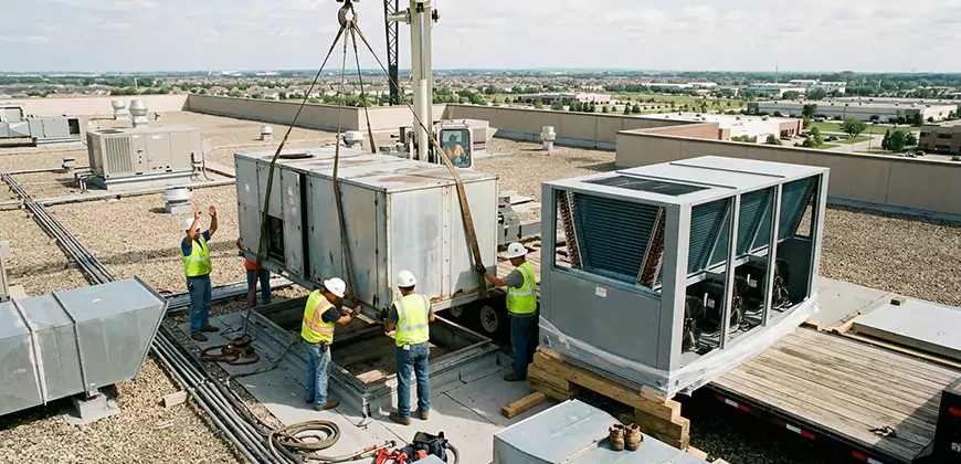 Warehouse and Industrial HVAC Replacement in Newtonville