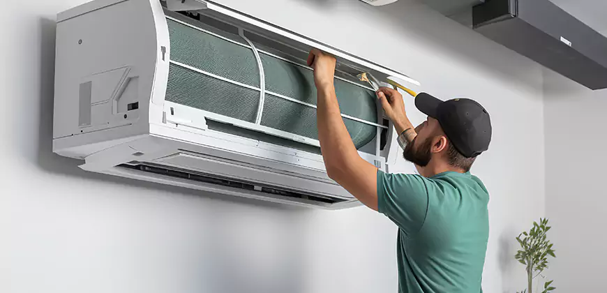 Bathroom and Small Space Ductless Installation in Newtonville