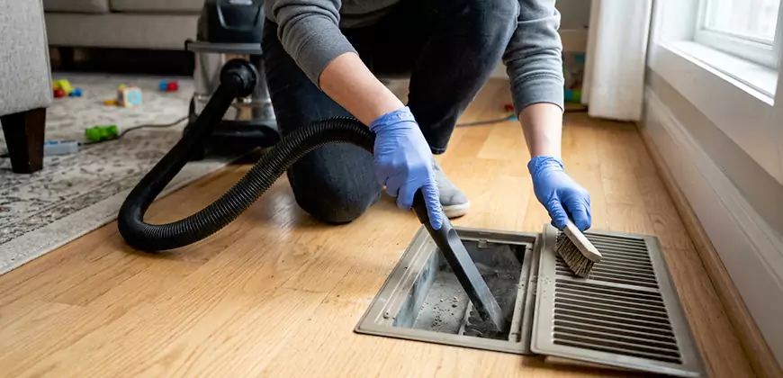 Ducted Heating Filter Cleaning in Newtonville